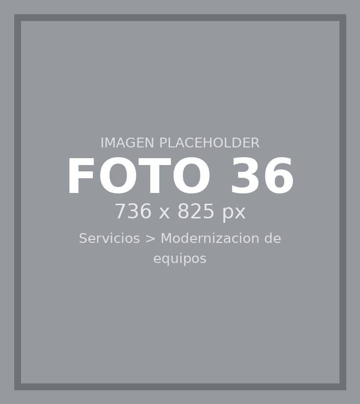 Modernización de equipos